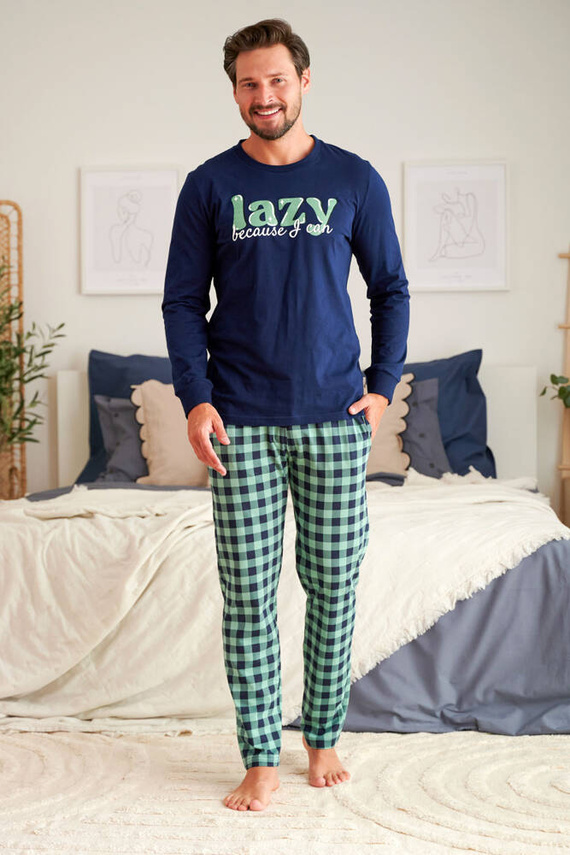 PMB.5259 Piżama Męska Doctor Nap - navy blue
