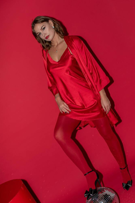 Koszula damska 758 Cordelia De Lafense - czerwony