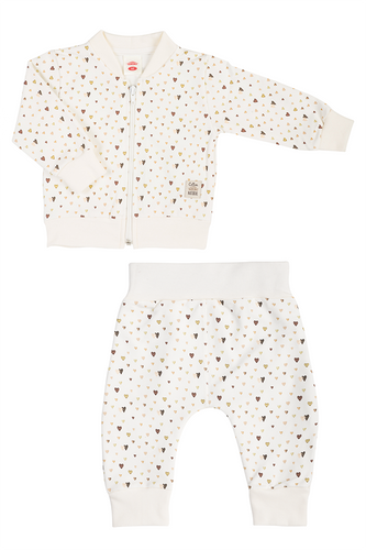 Dres niemowlęcy "Hearts Brown" Makoma 