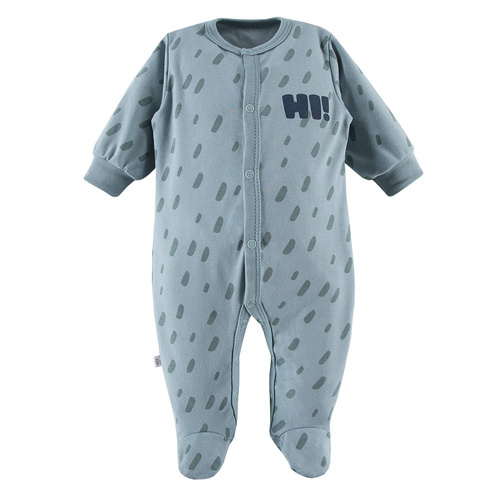 Pajac niemowlęcy ze stópkami Pacific Eevi - zielony