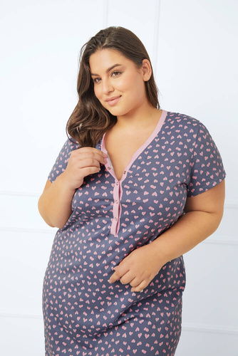 Koszula do karmienia z krótkim rękawem Tiana Italian Fashion - druk