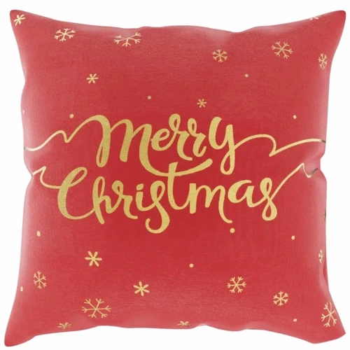 Poszewka świąteczna Snow Merry Christmas Spod Igły i Nitki czerwony