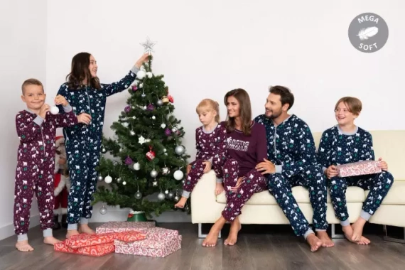 Piżama dziecięca Sid Italian Fashion druk burgundowy