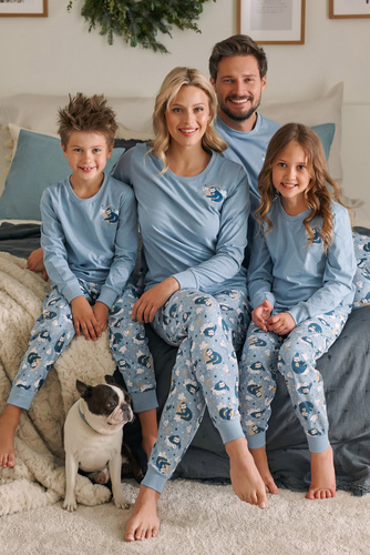 PMB.4511 "Sloth" Piżama Męska Doctor Nap - black