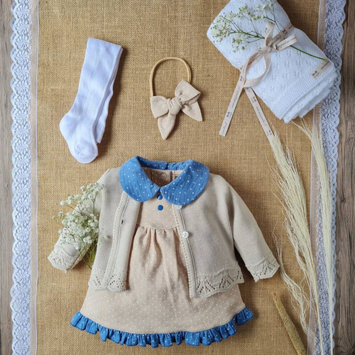 Sweterek ażurowy BSW/026 Marija - beżowy