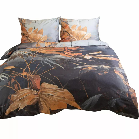 Pościel satynowa liście 12402 Darymex satynlove premium