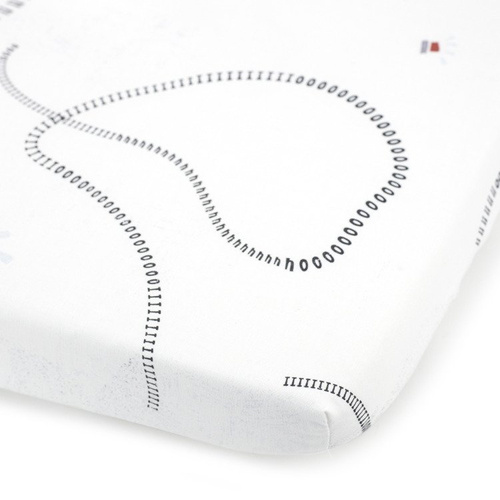 Prześcieradło z gumką Vintage Flowers- Makaszka