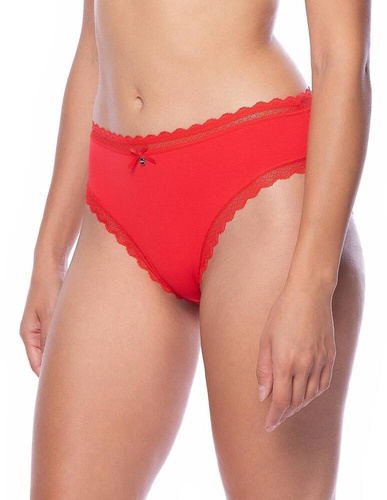  Figi Damskie L-1569 BI Lama  czarny czerwony