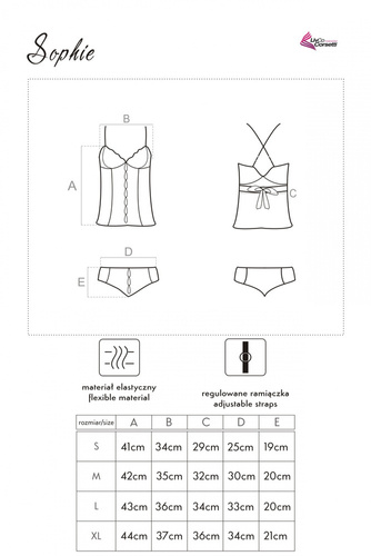 Komplet dwuczęściowy Sophie LC 13053 LivCo Corsetti Fashion