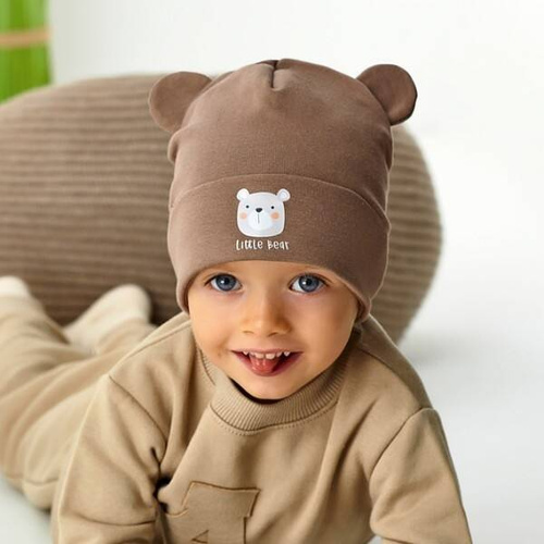 Czapka dla chłopca 48-046 AJS mix-kolor