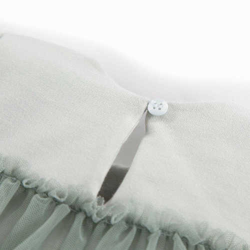 Sukienka tiul z długim rękawem Ceremony Eevi - zielony