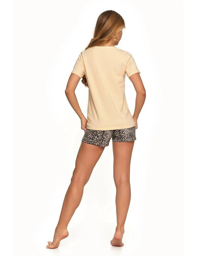 Piżama damska na ramiączkach PDD3200-014, PDD3500-013 Moraj - beżowy