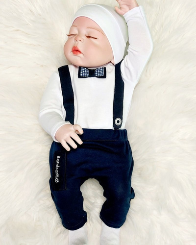 Body z długim rękawem Szelki Bambarillo czerwony 