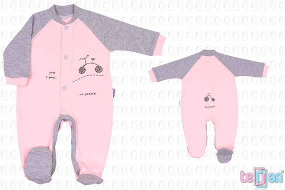 Pajac "BIKE" niebieski