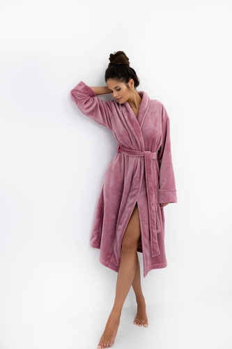 Chana Sensis – damski szlafrok z miękkiej tkaniny, elegancki i kobiecy