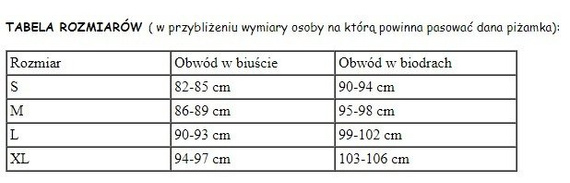 Sensis Blue Pingwin kr. Piżama damska
