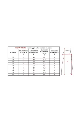 Halka damska 86546 Tatiana Mewa beżowy