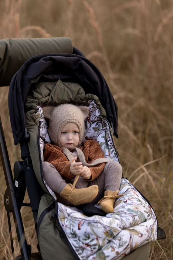 Wodoodporny śpiworek do wózka Everest Makaszka- Ornithology