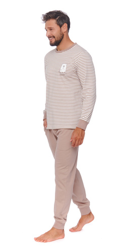 PMB.4530 "Bear" Piżama Męska Doctor Nap - beige