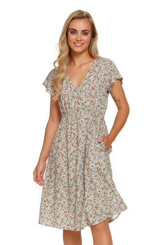 Doctor Nap 5136 – koszula nocna ciążowa i do karmienia w kwiaty