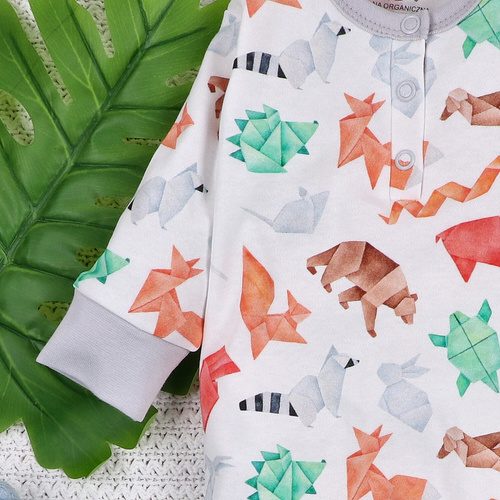 Pajacyk chłopięcy bez stópek Fun Origami Nini druk