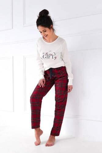 Piżama damska Maribel Sensis Interlock - śmietankowy