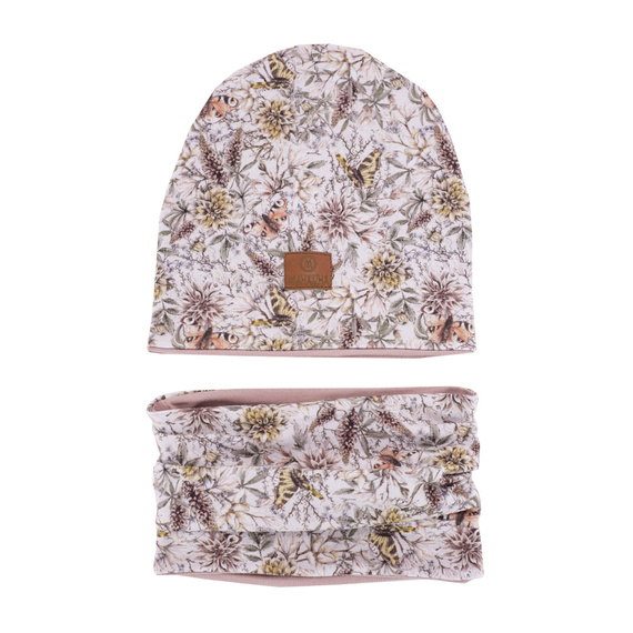Czapka dziecięca+ komin Dream Garden - Makaszka