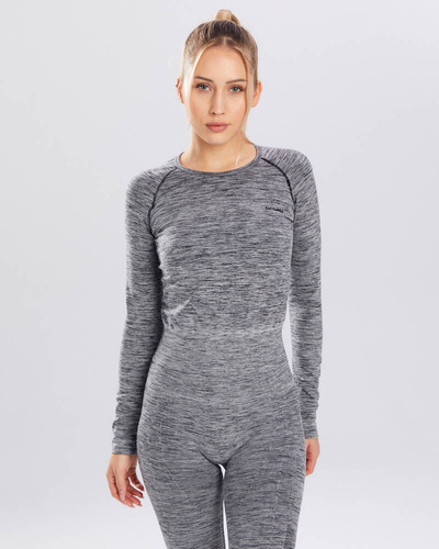 Bluzka damska długi rękaw Melange Rashguard Spaio grey 