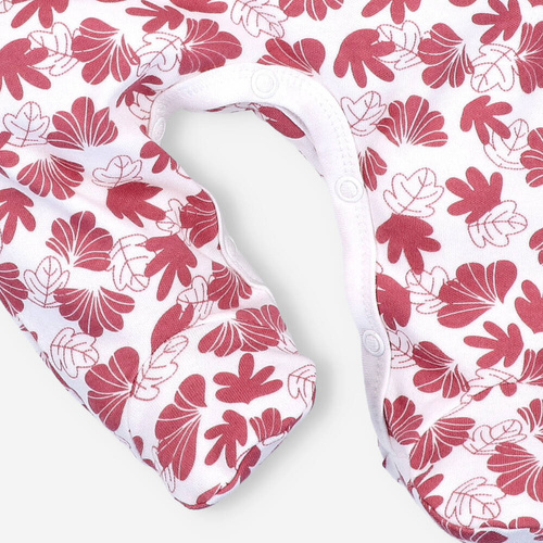 Śpiochy z bawełny organicznej Wesoła Panda Nini druk 