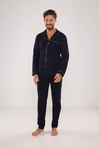 Piżama Męska 729 Norberto De Lafense - granat
