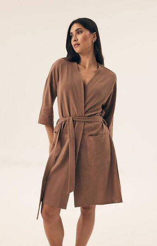 Szlafrok damski 42779 Nilsa Henderson - coffee