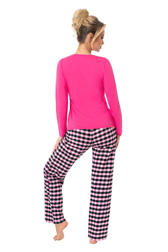 Donna Sleep Long – piżama damska bawełniana, długi rękaw, praktyczne opakowanie