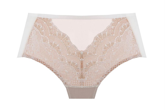 Bokserki damskie Rosali Unikat ecru-beżowy