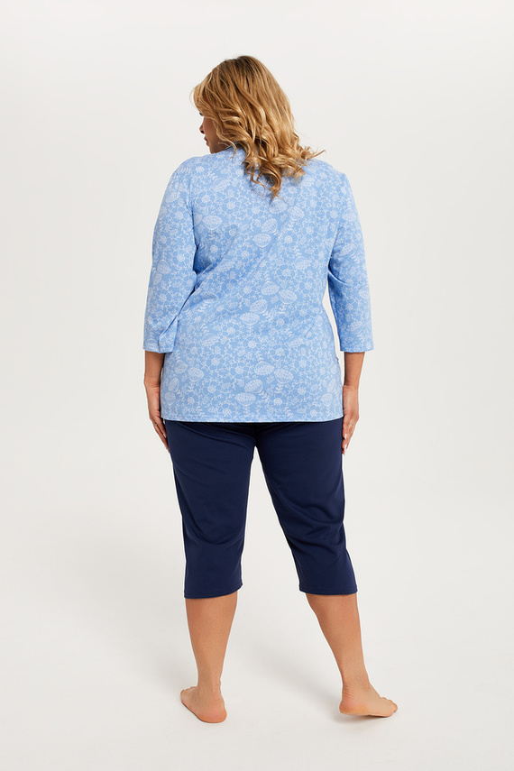 Piżama Damska 3/4 rękaw, 3/4 spodnie Jomala Italian Fashion