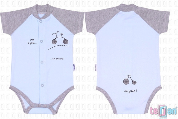 Body rozpinane krótki rękaw "BIKE" różowy Terjan