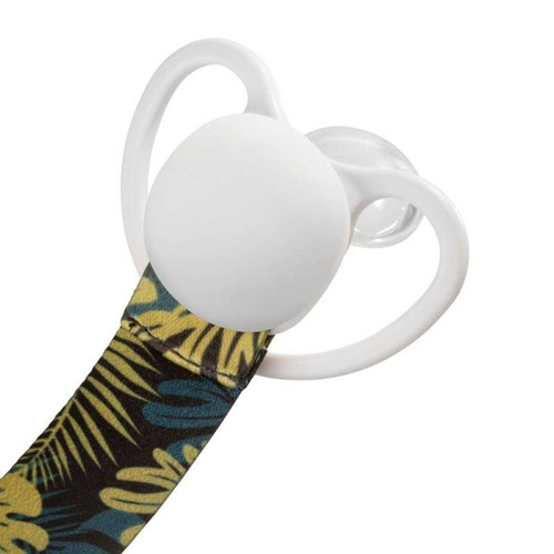 Tasiemka z klipsem do smoczka Liście Akuku 