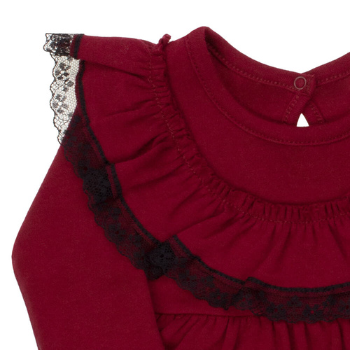 163176 Magia Świąt Sukienko-body Nicol - bordo