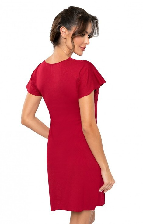 Koszula nocna Luiza Donna - burgund