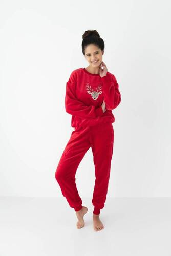 Piżama damska Harriet Sensis - czerwony