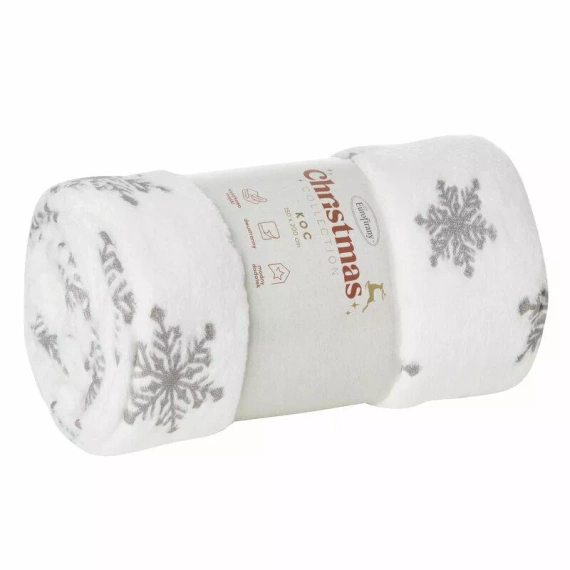 Koc świąteczny Blink Eurofirany srebrny