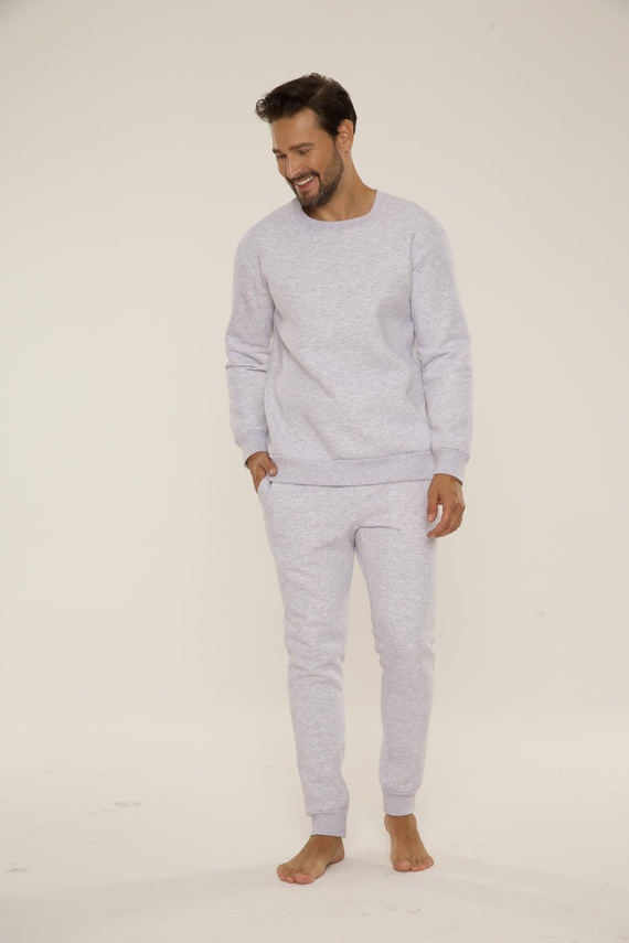 Bluza męska dresowa 813 Indigo Forex - jasny melanż