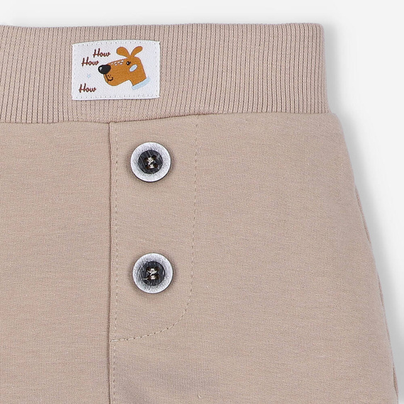 Spodnie dresowe z bawełny organicznej Psiaki Nini beżowy