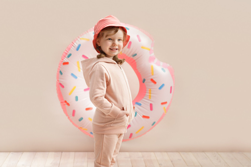 Bluza z kapturem Summer Garden Pinokio - różowy