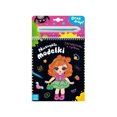 Książeczka zdrapuj z rysikiem Niezwykłe modelki Aksjomat