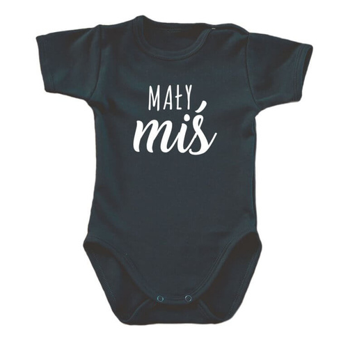 "Mały miś" body krótki rękaw Moocha biały 