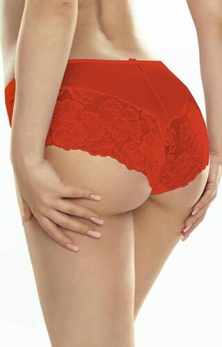 Figi damskie N085 Ewana - czerwony