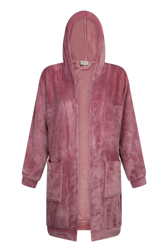 Blezer damski polarowy Greta ByShelly - brudny róż