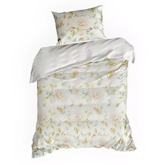 Pościel z mikrofibry Rosa róże kwiaty Desing91 kremowy