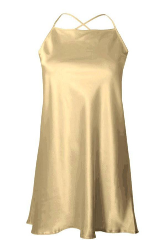 Halka satynowa koszulka damska Anna DKaren - Jasny Brąz