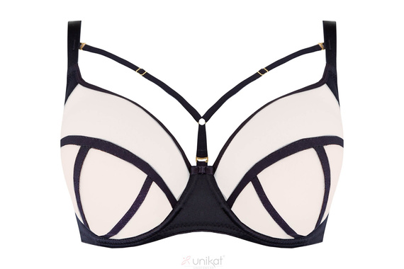 Biustonosz miękki Griselda Unikat czarny-beż